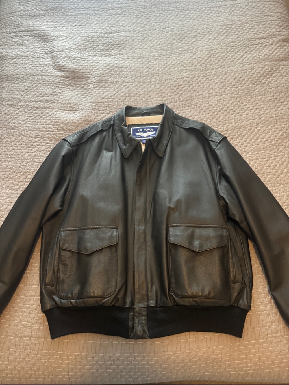 Vintage Air Force Airborne Leathers Bomber Jacket